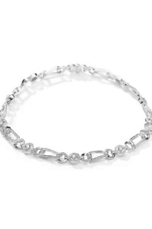 The Knot Open Link White Gold Diamond Collar