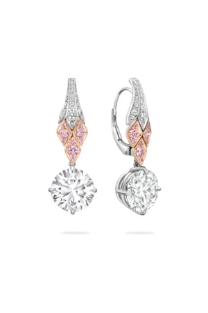 Peace of Mined Pink Diamond Drop Earrings
